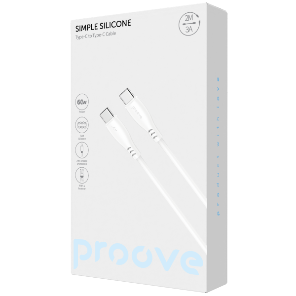 Proove Simple Silicone Type-C to Type-C (2m) - Photo 1